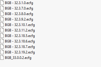BGB ecfg files